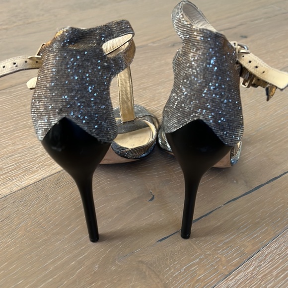Brian Atwood silver/gold sandal - Picture 3 of 10